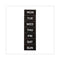 Interchangeable Magnetic Board Accessories, Days Of Week, Black/white, 2" X 1", 7 Pieces