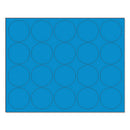 Interchangeable Magnetic Board Accessories, Circles, 0.75" Diameter, Blue, 20/pack