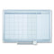 Magnetic Dry Erase Calendar Board, One Month, 36 X 24, White Surface, Silver Aluminum Frame