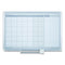 Magnetic Dry Erase Calendar Board, One Month, 48 X 36, White Surface, Silver Aluminum Frame