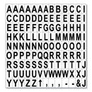 Interchangeable Magnetic Board Accessories, Letters, Black, 0,75"h