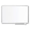 Ruled Magnetic Steel Dry Erase Planning Board, 48 X 36, White Surface, Silver Aluminum Frame