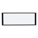 Cubicle Workstation Dry Erase Board, 36 X 18, White Surface, Black Aluminum Frame