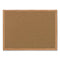 Value Cork Bulletin Board With Oak Frame, 24 X 36, Brown Surface, Oak Frame