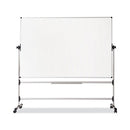 Earth Silver Easy Clean Mobile Revolver Dry Erase Boards, 36 X 48, White Surface, Silver Steel Frame