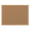 Earth Cork Board, 36 X 24, Tan Surface, Oak Wood Frame