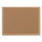 Earth Cork Board, 72 X 48, Tan Surface, Oak Wood Frame