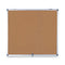 Slim-line Enclosed Cork Bulletin Board, One Door, 47 X 38, Tan Surface, Aluminum Frame