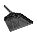 Metal Dust Pan, 12 X 14, 2 " Handle, 20-gauge Steel, Black