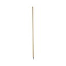 Metal Tip Threaded Hardwood Broom Handle, 1.13" Dia X 60", Natural