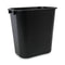 Soft-sided Wastebasket, 14 Qt, Plastic, Black