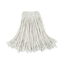 Cut-end Wet Mop Head, Cotton, No. 24, White 12/carton