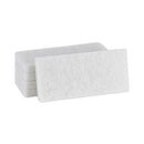 Light Duty Scour Pad, 4.63  X 10, White, 20/carton