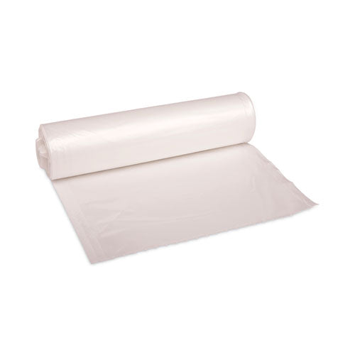 High-density Can Liners, 45 Gal, 13 Microns, 40" X 46", Natural, 25 Bags/roll, 10 Rolls/carton