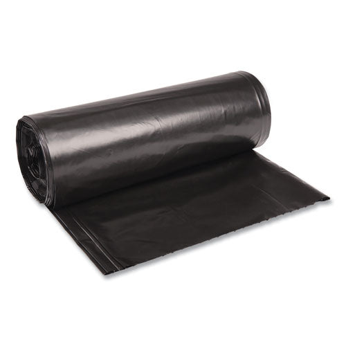 Recycled Low-density Polyethylene Can Liners, 60 Gal, 1.6 Mil, 38" X 58", Black, 10 Bags/roll, 10 Rolls/carton