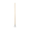 Spring Grip Metal Head Mop Handle For Most Mop Heads, Wood, 60", Natural