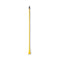 Plastic Jaws Mop Handle For 5 Wide Mop Heads, Aluminum, 1" Dia X 60", Yellow