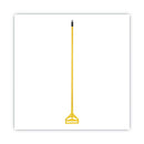 Quick Change Side-latch Plastic Mop Head Handle, 60" Aluminum Handle, Yellow