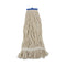 Mop Head, Lie-flat Head, Cotton Fiber, 24 Oz, White, 12/carton