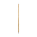 Lie-flat Screw-in Mop Handle, Lacquered Wood, 1.13" Dia X 54", Natural