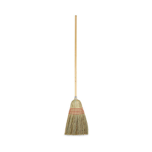 Parlor Broom, Yucca/corn Fiber Bristles, 55.5" Overall Length, Natural