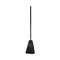 Flagged Tip Poly Bristle Janitor Brooms, 10 X 58.5, Wood Handle, Natural/black, 12/carton