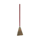 Corn Fiber Lobby/toy Broom, Corn Fiber Bristles, 39" Overall Length, Red, 12/carton