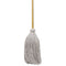 Cotton Deck Mop, #20 White Cotton Head, 50" Wood Handle, 12/carton
