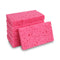 Small Cellulose Sponge, 3.6 X 6.5, 0.9" Thick, Pink, 2/pack, 24 Packs/carton