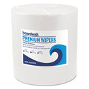 Hydrospun Wipers, 10 X 13, White, 1,100/roll