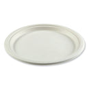 Bagasse Pfas-free Dinnerware, Plate, 10" Dia, White, 500/carton