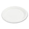 Bagasse Pfas-free Dinnerware, Plate, 9" Dia, White, 500/carton