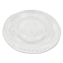 Souffle/portion Cup Lids, Fits 1 Oz Portion Cups, Clear, 2,500/carton