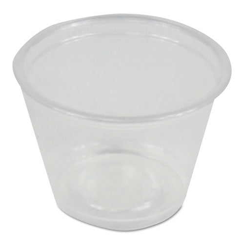 Souffle/portion Cups, 1 Oz, Polypropylene, Clear, 20 Cups/sleeve, 125 Sleeves/carton