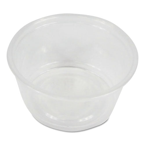 Souffle/portion Cups, 2 Oz, Polypropylene, Clear, 20 Cups/sleeve, 125 Sleeves/carton