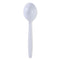 Heavyweight Wrapped Polypropylene Cutlery, Soup Spoon, White, 1,000/carton