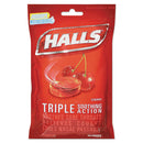 Triple Action Cough Drops, Cherry, 30/bag, 12 Bags/box