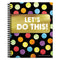 Teacher Planner, Weekly/monthly, Two-page Spread (seven Classes), 10.88 X 8.38, Balloon Theme, Black Cover