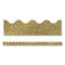 Scalloped Borders, 2.25" X 3 Ft, Gold Glitter, 13/pack