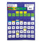 Complete Calendar And Weather Pocket Chart, 51 Pockets, 26 X 37.25, Blue