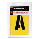 Professionial Lettering Stencils, Painting Stencil Set, A-z Set/0-9, 3", Manila, 35/set