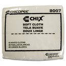 Soft Cloths, 13 X 15, White, 40/pack, 30 Packs/carton