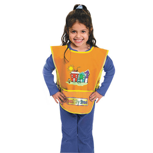 Kraft Artist Smock, Fits Kids Ages 3-8, Vinyl, One Size Fits All, Bright Colors