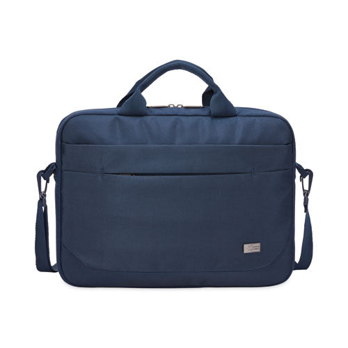 Advantage Laptop Attache, Fits Devices Up To 14", Polyester, 14.6 X 2.8 X 13, Dark Blue