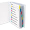 Sheet Protectors With Index Tabs, Assorted Color Tabs, 2", 11 X 8.5, 8/set