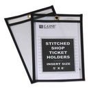 Shop Ticket Holders, Stitched, Both Sides Clear, 25 Sheets, 5 X 8, 25/box