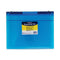 Expanding File With Hang Tabs, Pre-printed Index-tab Inserts, 12 Sections, 1" Capacity, Letter Size, 1/6-cut Tabs, Blue