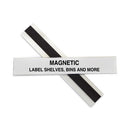 Hol-dex Magnetic Shelf/bin Label Holders, Side Load, 1 X 6, Clear, 10/box