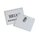 Name Badge Kits, Top Load, 4 X 3, Clear, Clip Style, 96/box