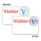 Time’s Up! Self-expiring Visitor Badges, One-day Badge, 3 X 2, White, 100/box